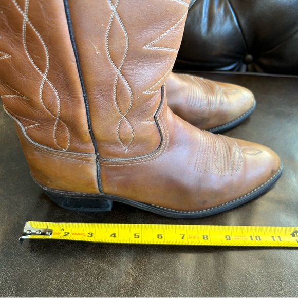 Men’s cowboy boots cognac size 10.5 D - Picture 7 of 8